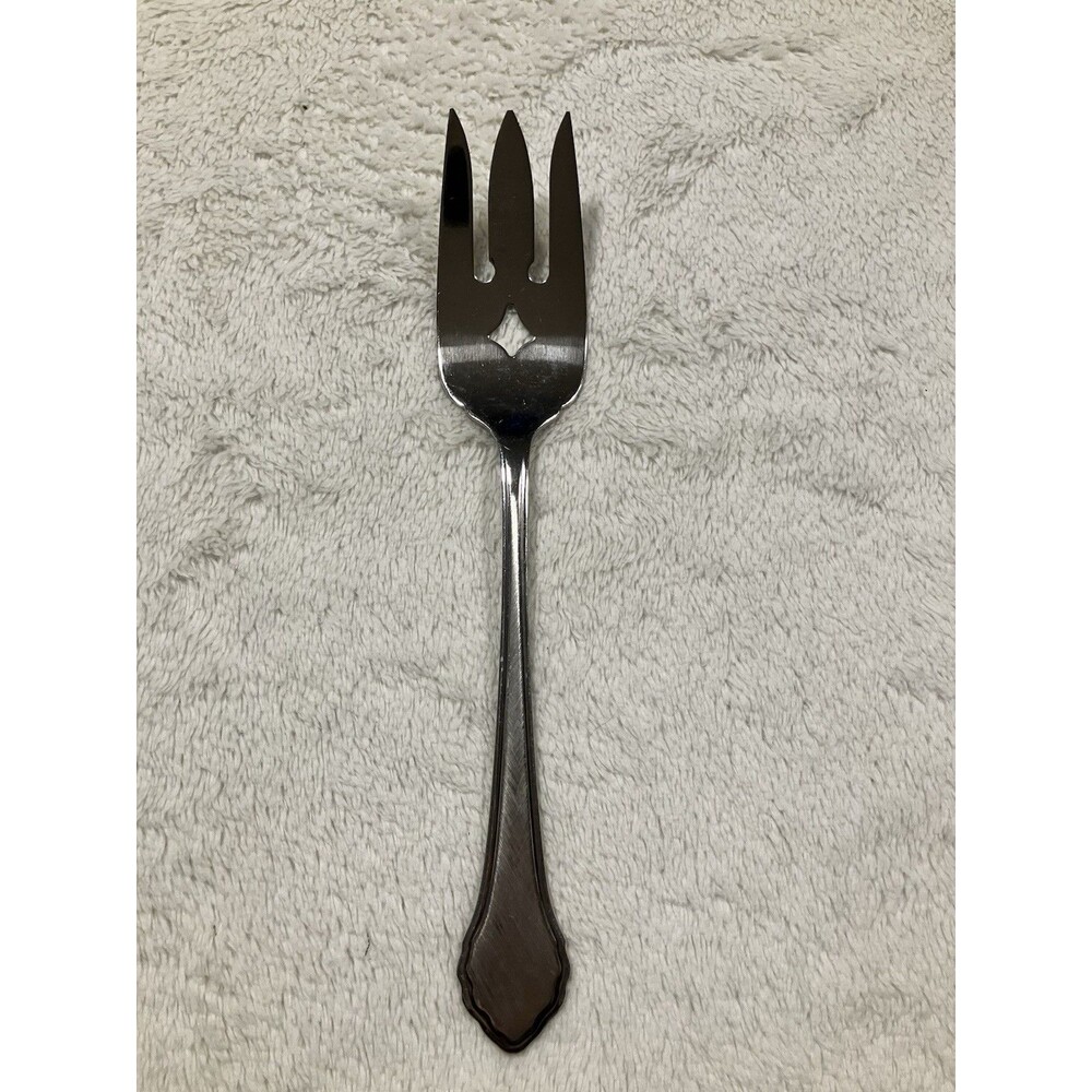 Rare Vintage Large Serving Fork Oneida Canada Classic MCM